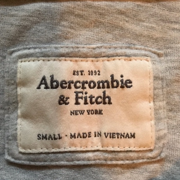 Light Gray and White Abercrombie & Fitch Long Sleeve - Picture 5 of 5